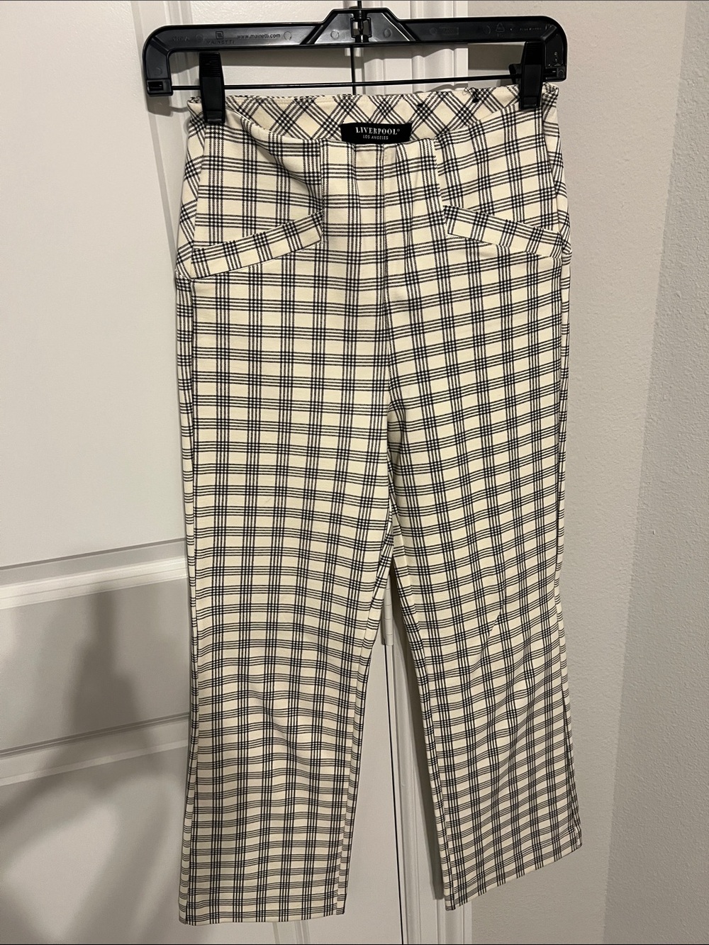 Liverpool Cream and Black Plaid Two-Piece Suit - Picture 4 of 6